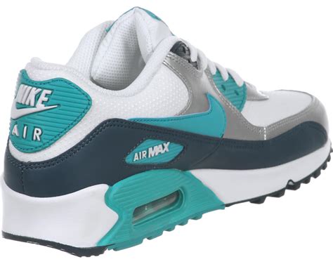 nike air max 90 w schuhe weiß silber türkis|Nike Air Max 90 weiß.